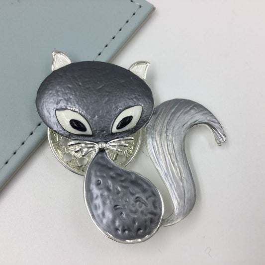 Magnetic Scarf Brooch - Cat