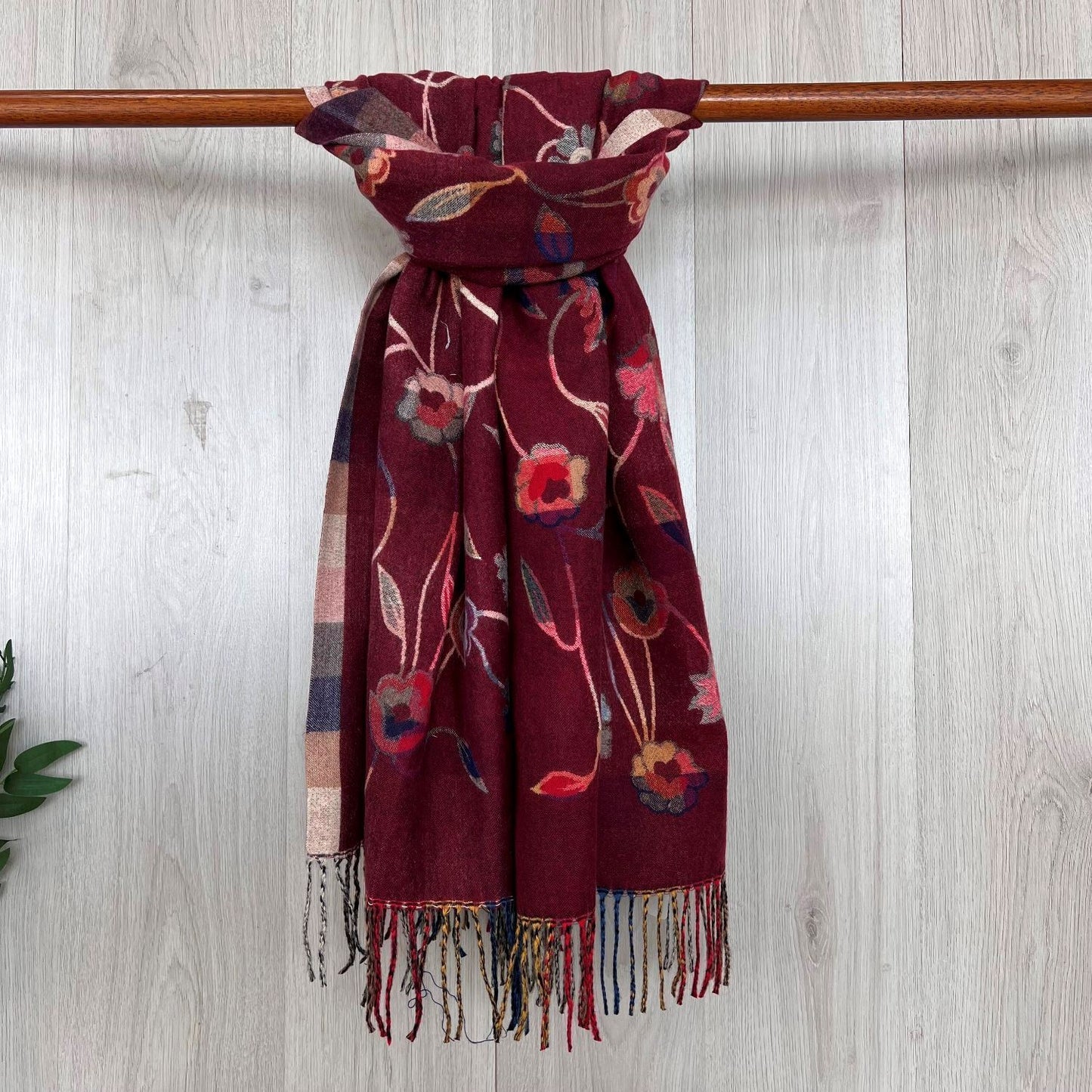 Cosy Floral Print Winter Wrap/ Scarf - Choice of colours