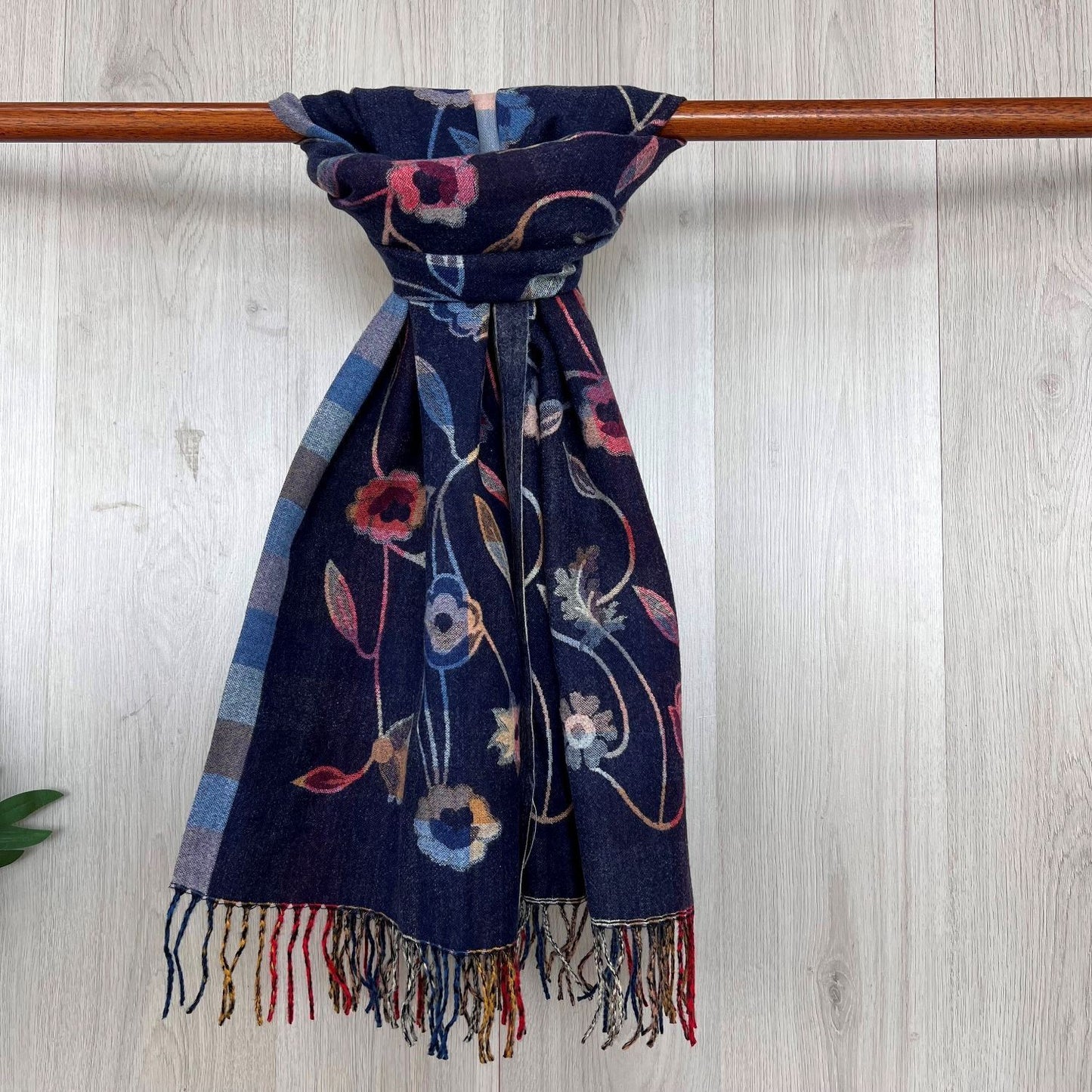 Cosy Floral Print Winter Wrap/ Scarf - Choice of colours