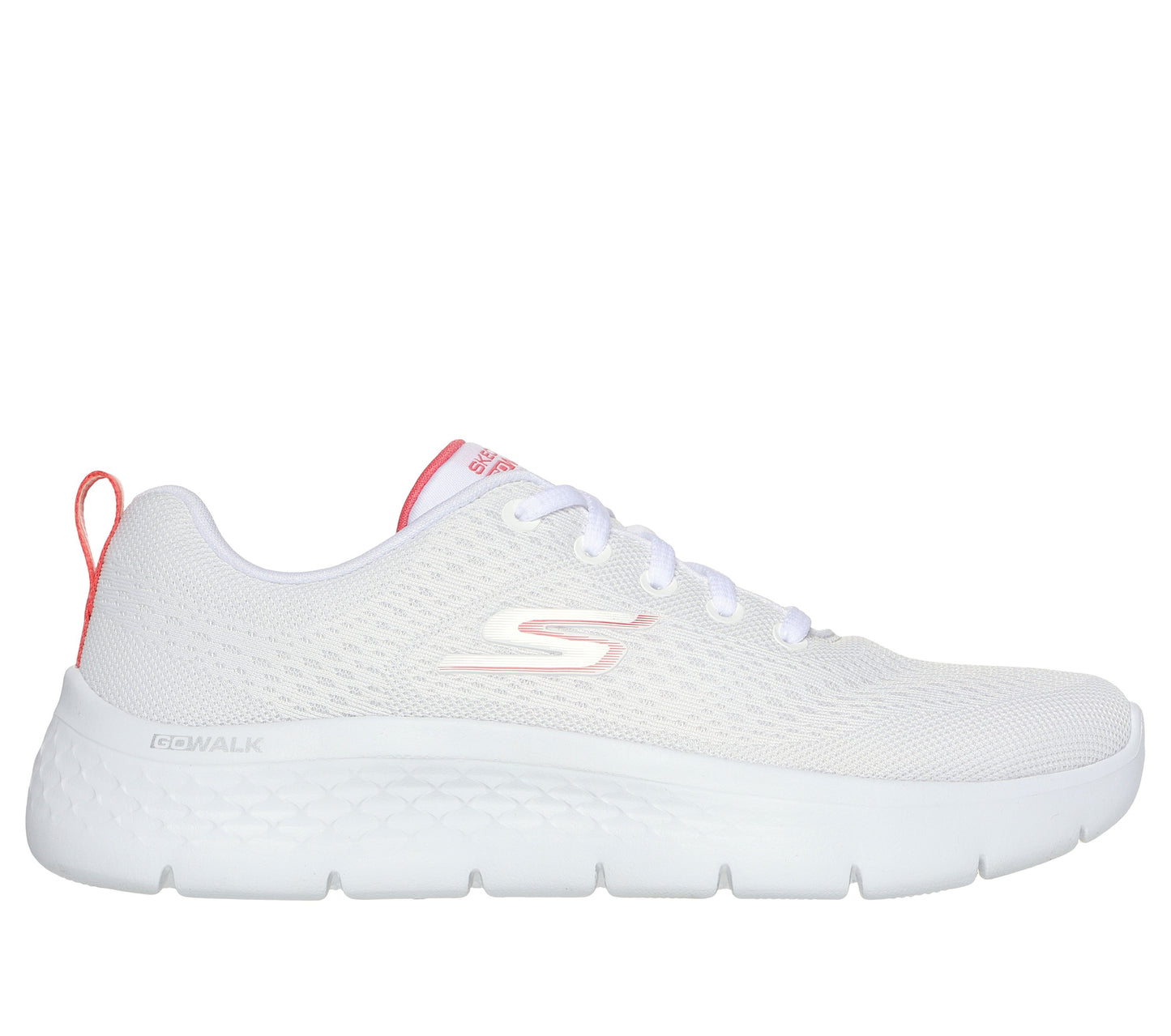 Skechers 124830 Ladies - Go Walk Flex Kali - White/ Coral