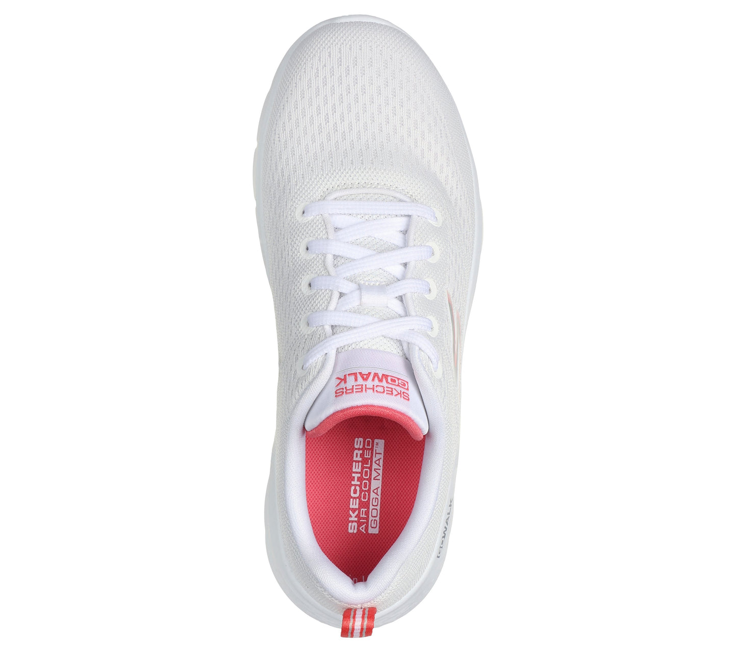 Skechers 124830 Ladies - Go Walk Flex Kali - White/ Coral