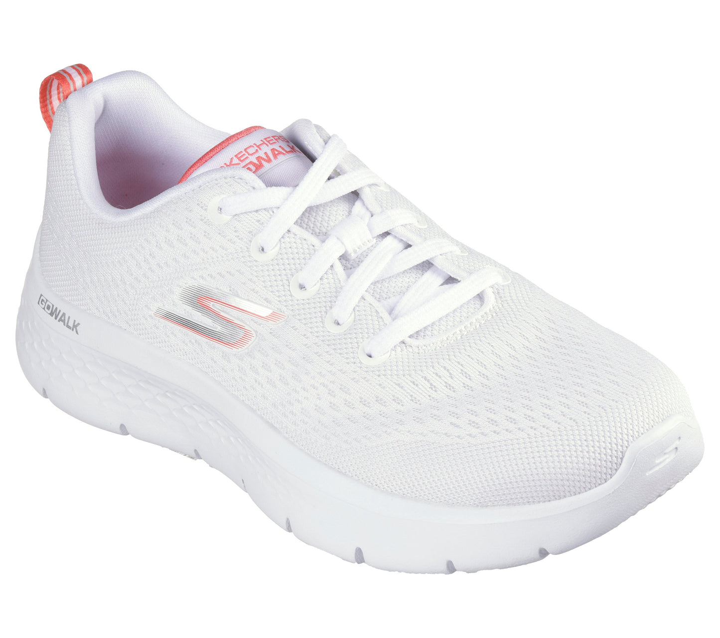 Skechers 124830 Ladies - Go Walk Flex Kali - White/ Coral