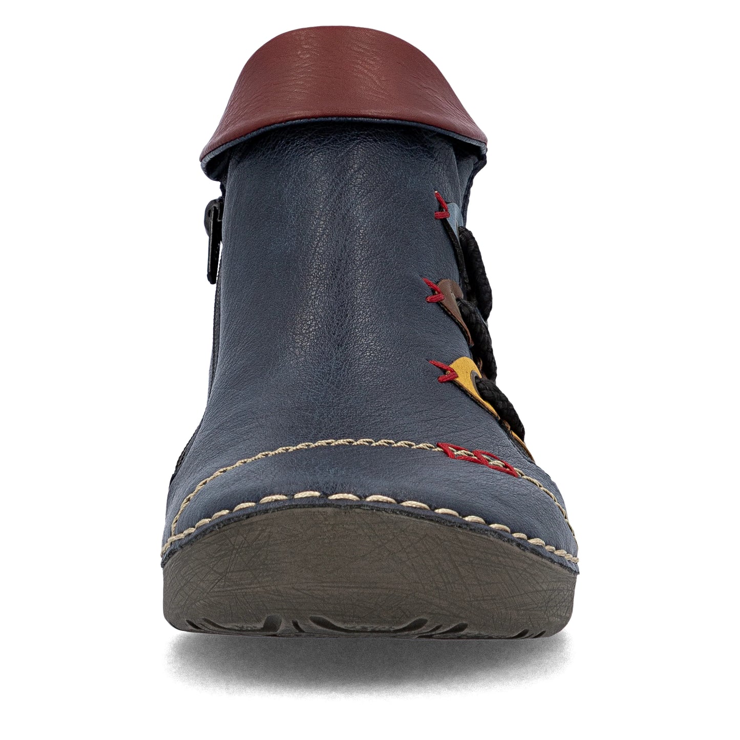 Rieker Boots with Zipper 72581 - Navy