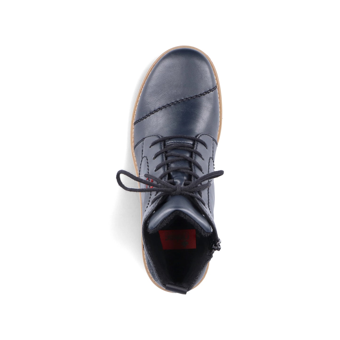 Rieker Zip & Lace Boots 73500 - Navy