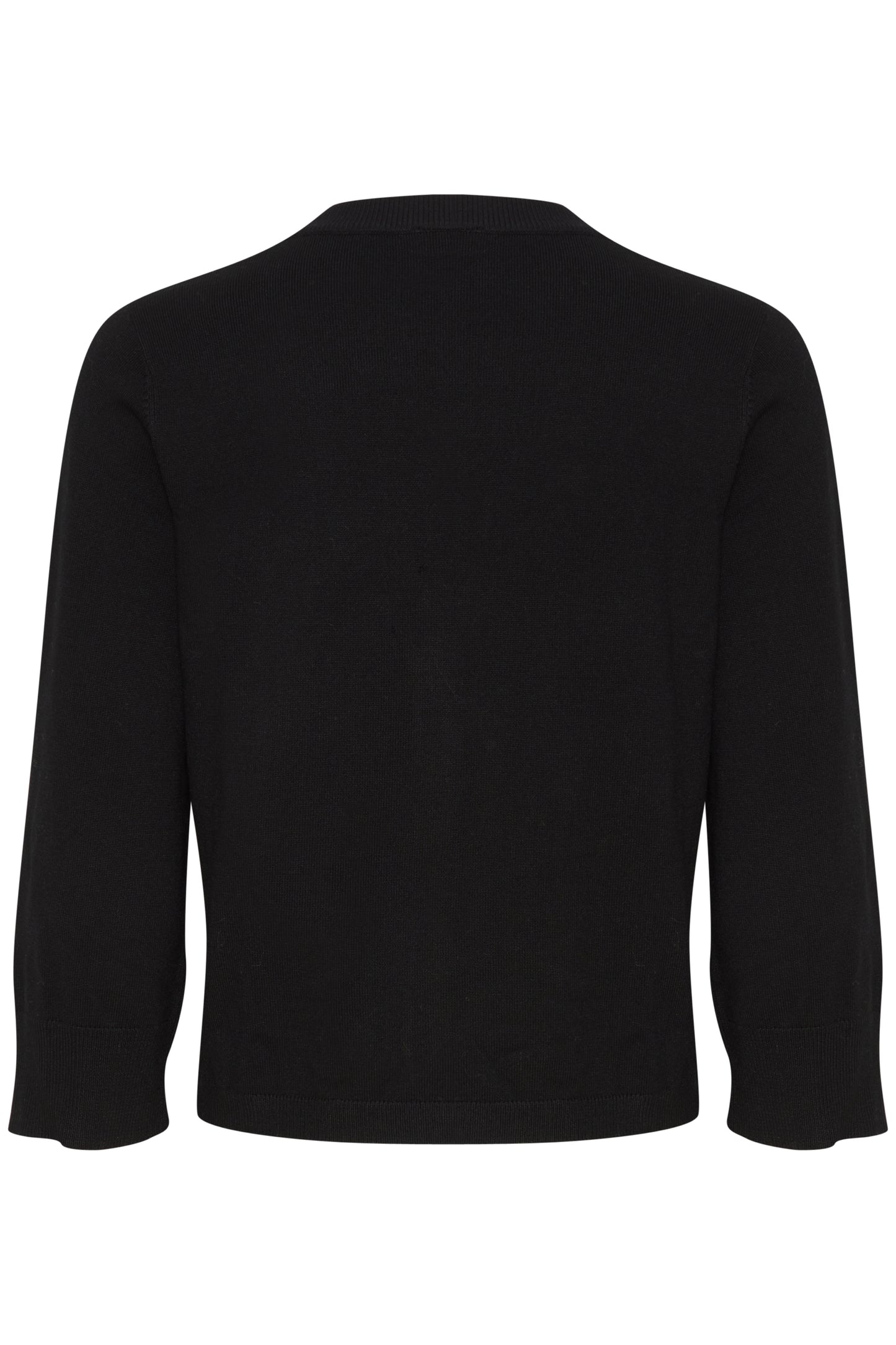 Fransa Clia Cropped Knitted Cardigan - Black