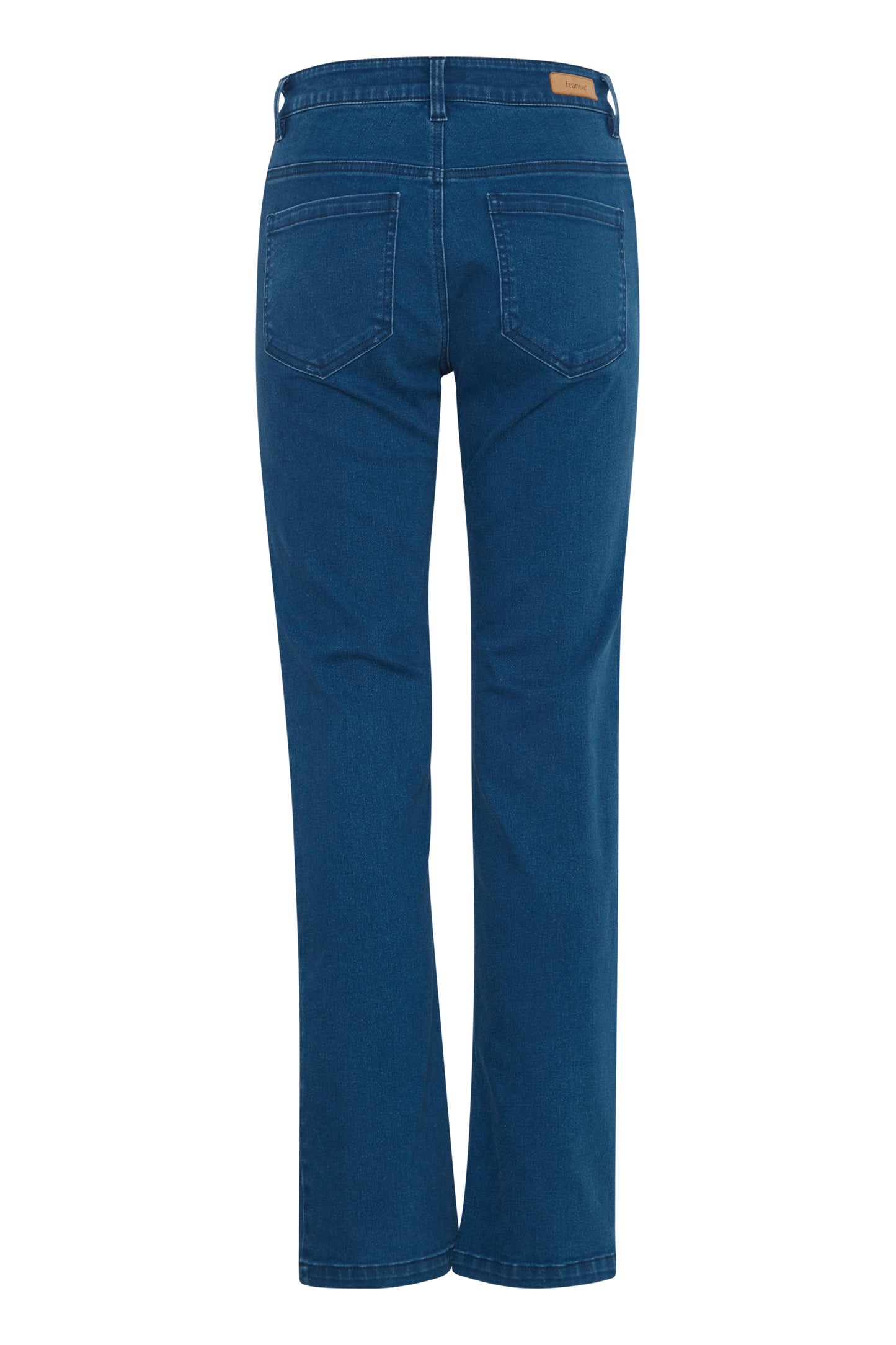 Fransa Luxe Elli Straight Leg Jeans - Mid Blue