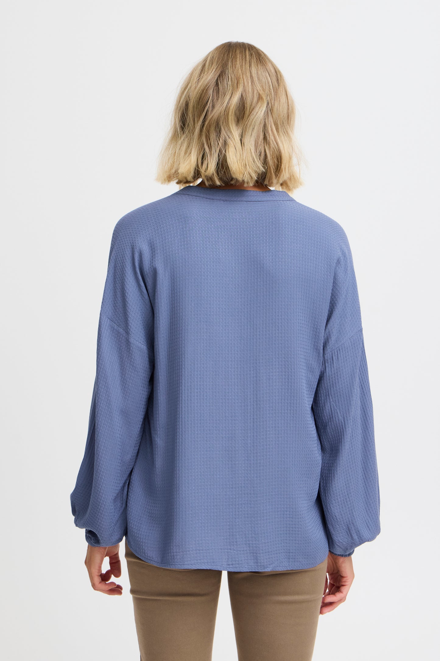 Fransa Oline Blouse - Mid Blue