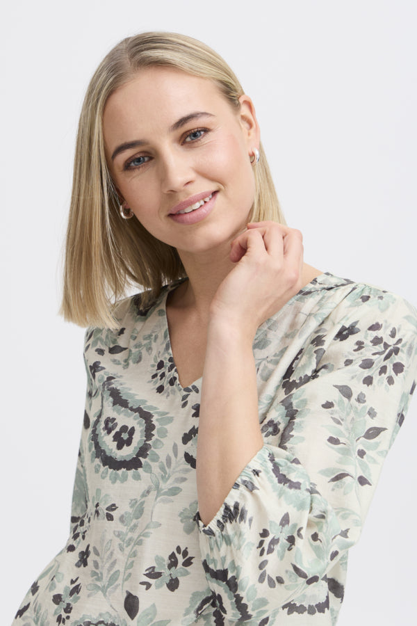 Fransa Ariana Blouse - Green