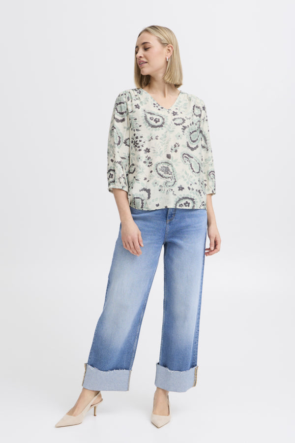 Fransa Ariana Blouse - Green