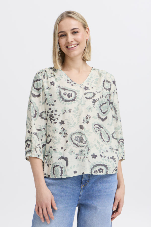 Fransa Ariana Blouse - Green