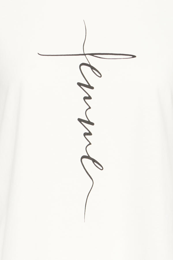 Fransa Edena Cotton Tee - White