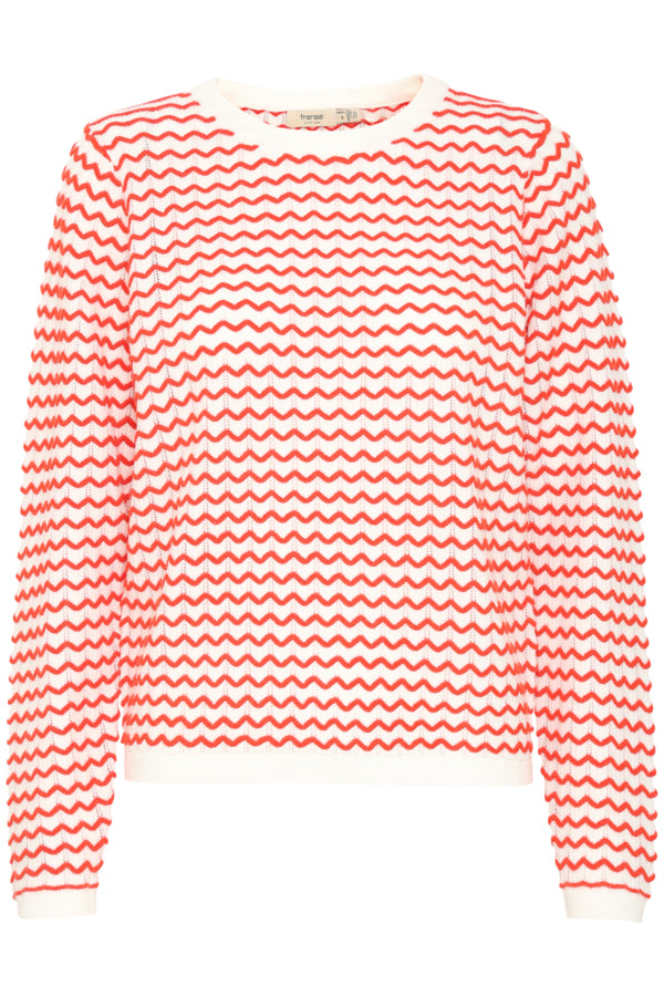 Fransa Luma Jumper - Poinsettia Red