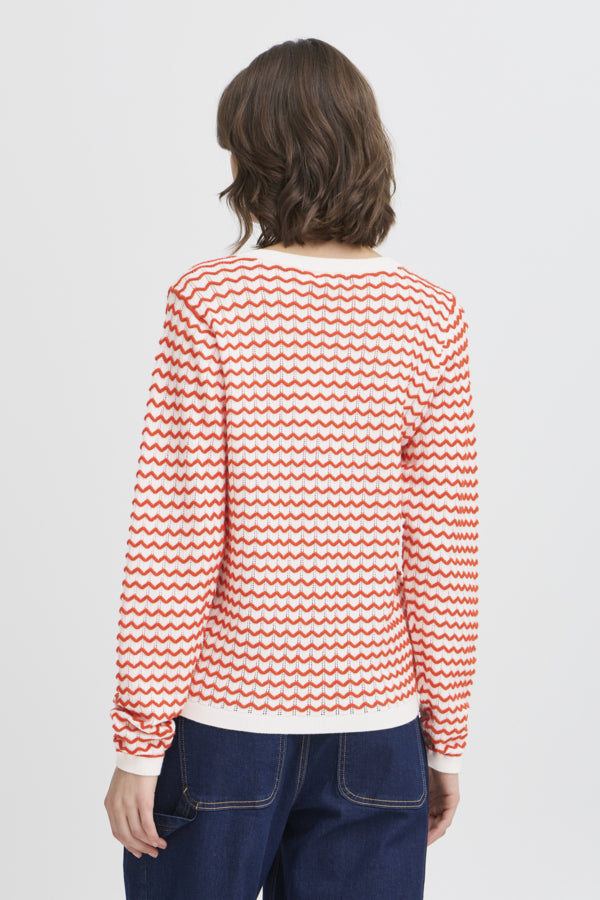 Fransa Luma Jumper - Poinsettia Red