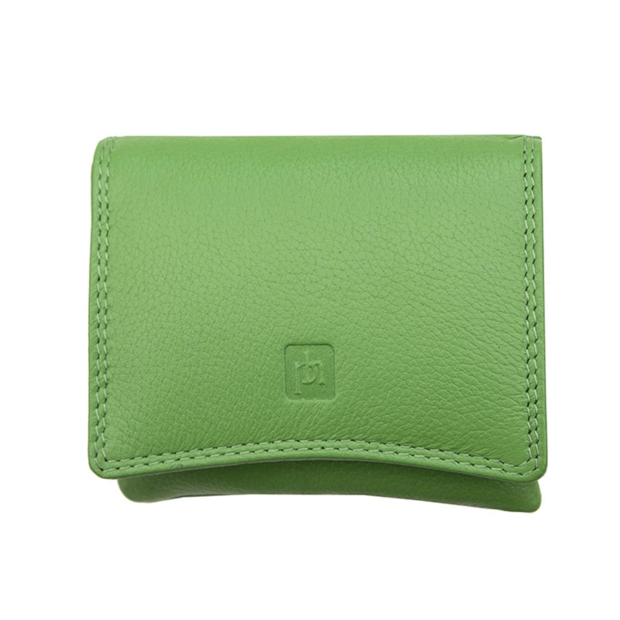 Prime Hide Compact Curvy Leather Purse - Choice of colours