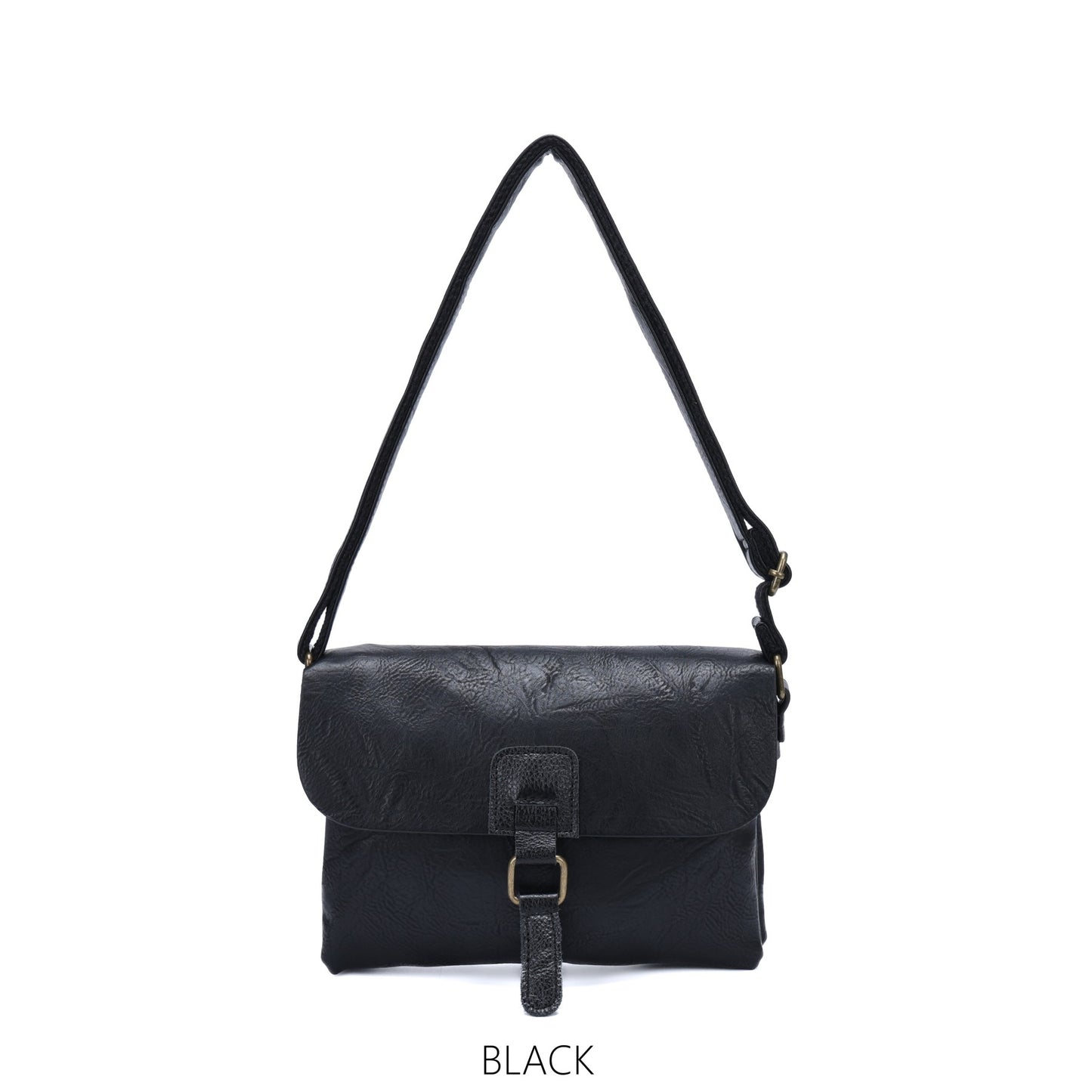 Cassie Vegan Leather Shoulder Bag with Two Compartments - Choice of colours