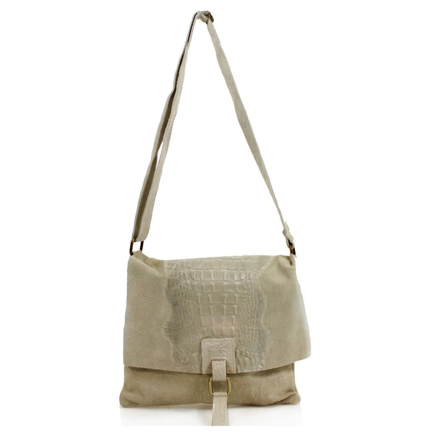 Sara Italian Suede Leather Crossbody Bag - Choice of colours