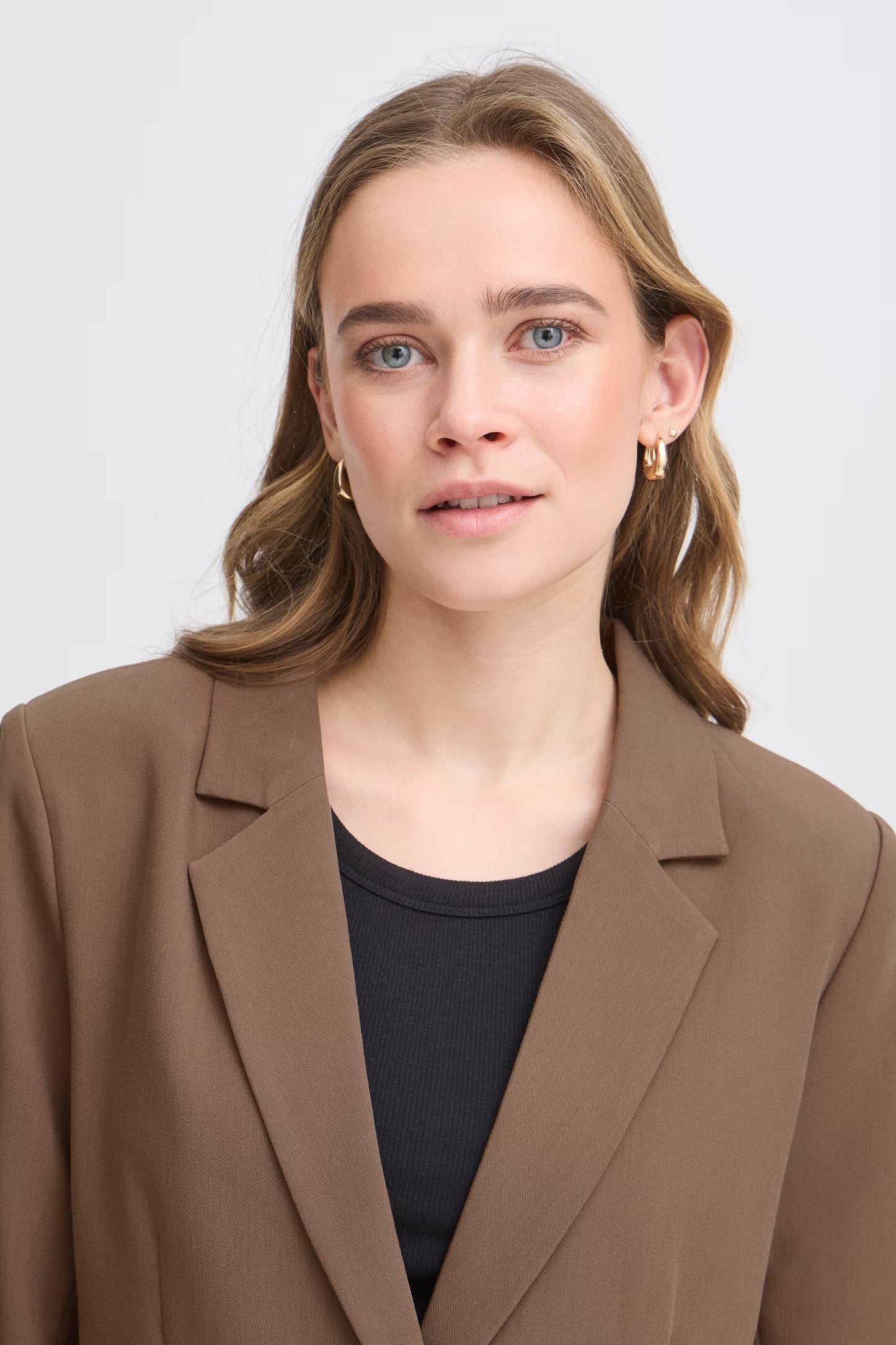 Fransa Abigail Smart Blazer - Desert Taupe