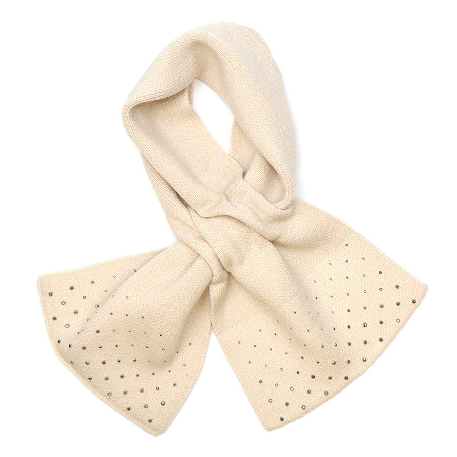 POM Sparkle Edge Pull Through Scarf - Cream or Black