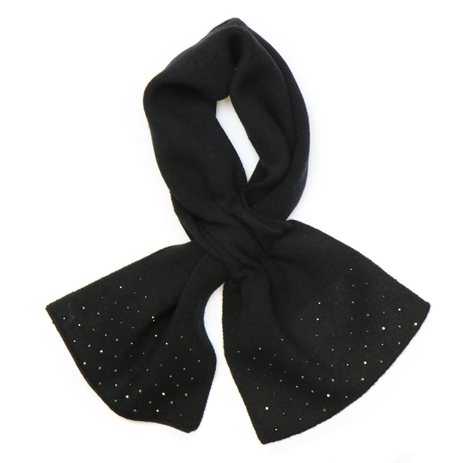 POM Sparkle Edge Pull Through Scarf - Cream or Black
