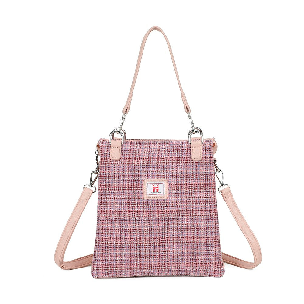 Strathurie Vegan Leather Tweed Heather Pink Handbag 7115