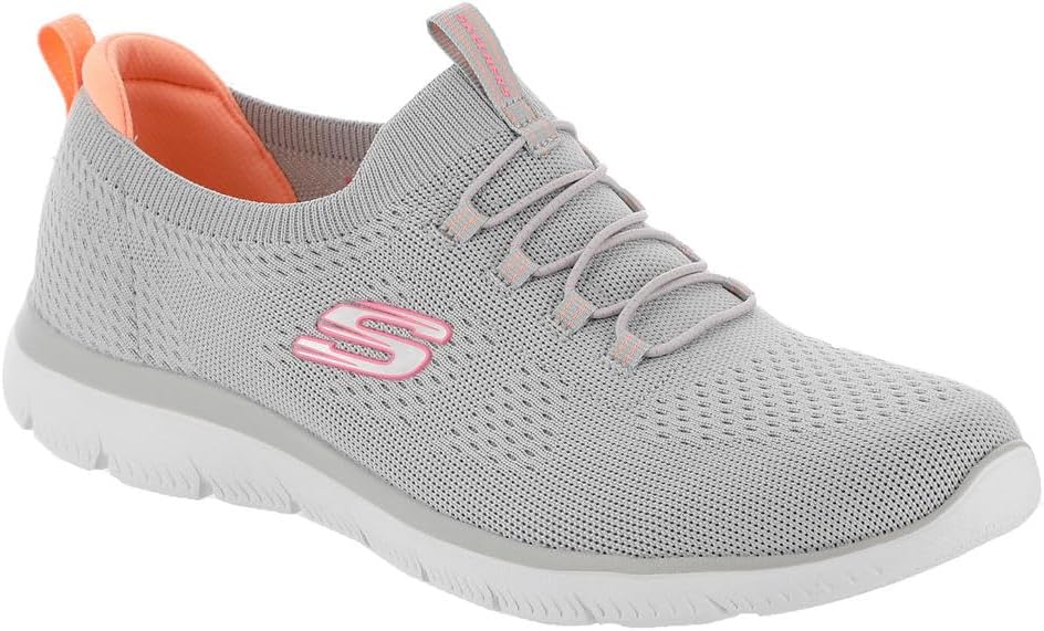 Skechers 150116 Ladies Summits Top Player Trainers - Light Grey
