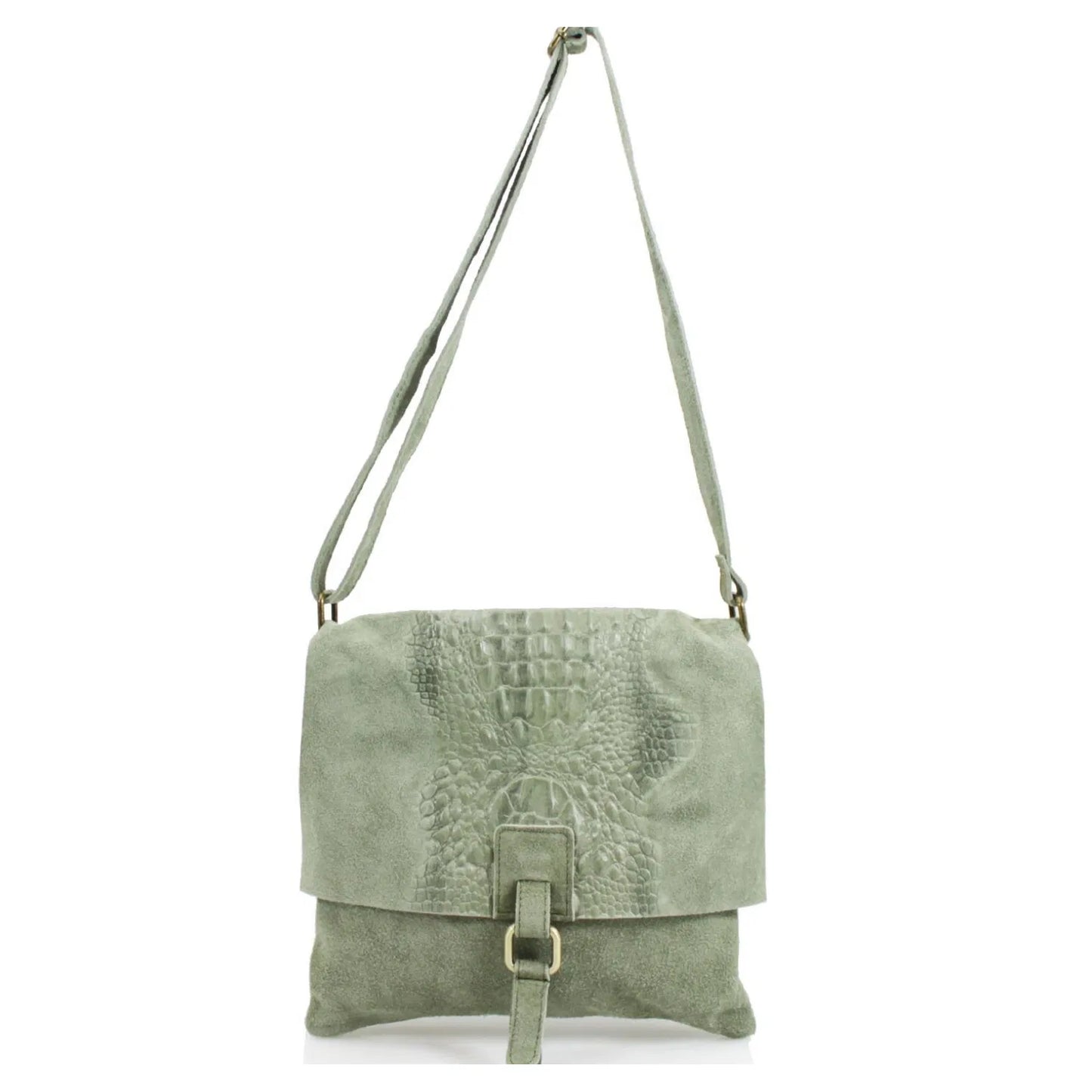 Sara Italian Suede Leather Crossbody Bag - Choice of colours