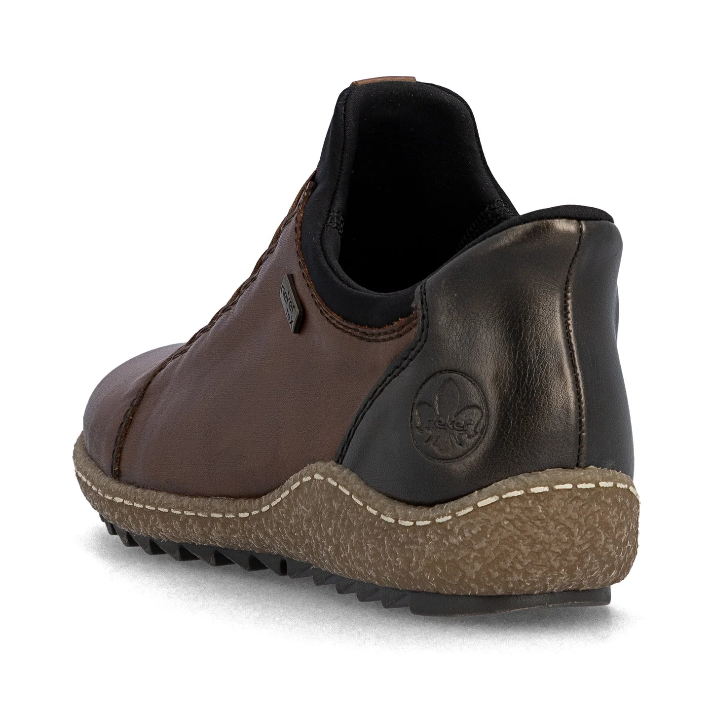 Rieker Tex L7562 Leather Elasticated Ready2Go Shoes - Brown