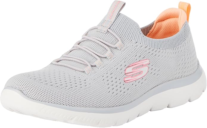 Skechers 150116 Ladies Summits Top Player Trainers - Light Grey
