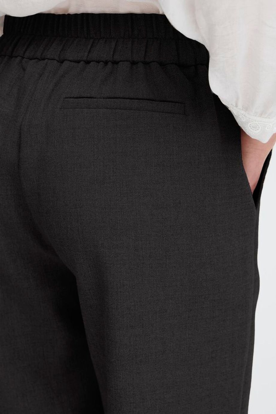 Fransa Abigail Pull On Trousers - Black