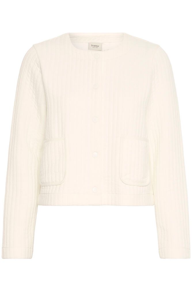 Fransa Ari Ribbed Jacket - Cream