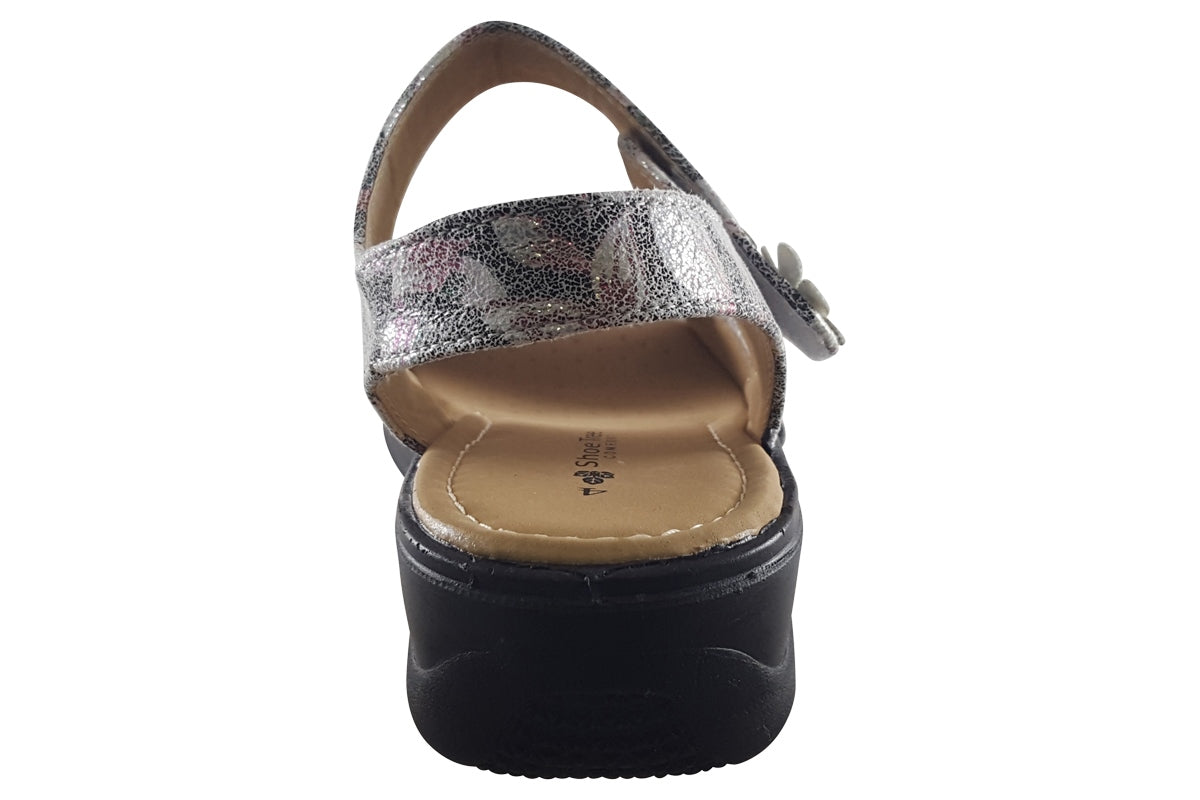 Azalea Sandals in Silver Leaf - sizes 3-8