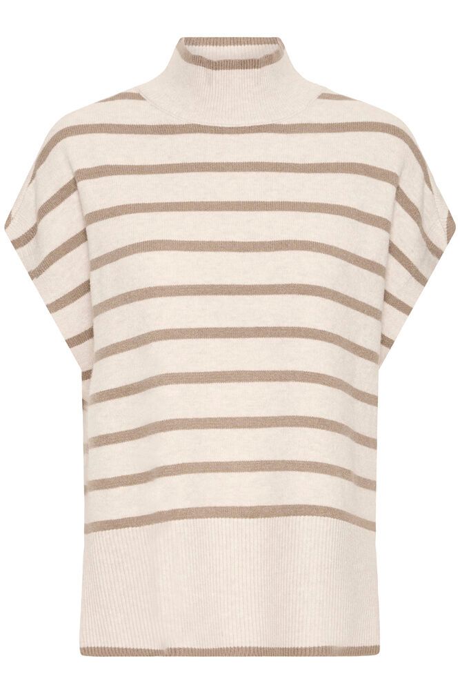 Fransa Bitte Poncho Top - Light Taupe