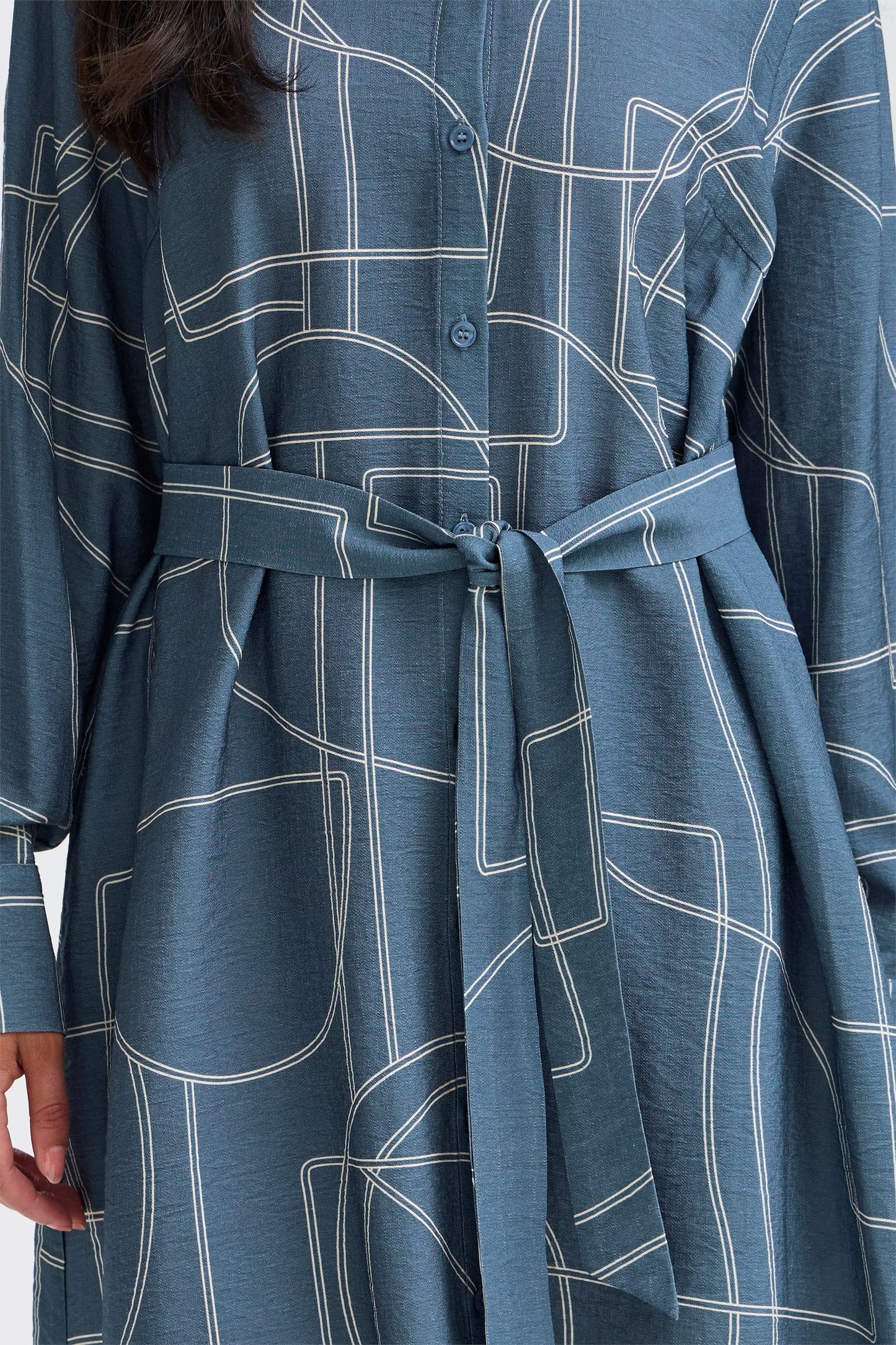 Fransa Daphne Dress - Sea Blue