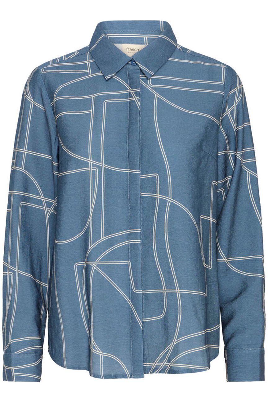 Fransa Daphne Shirt - Sea Blue