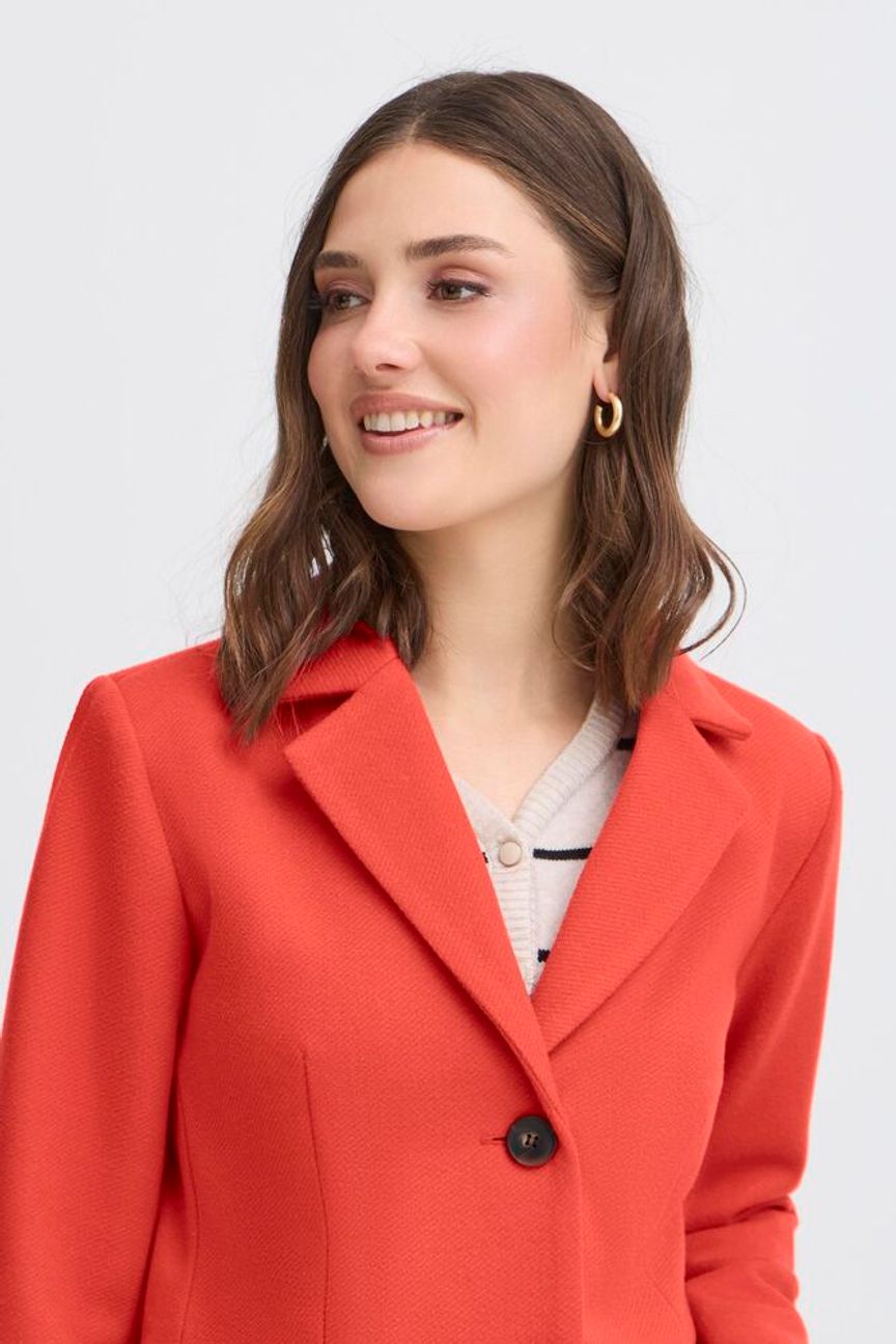 Fransa Evilla Jacket - Red