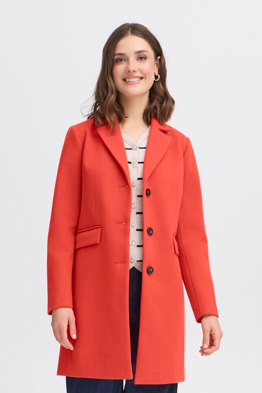 Fransa Evilla Jacket - Red