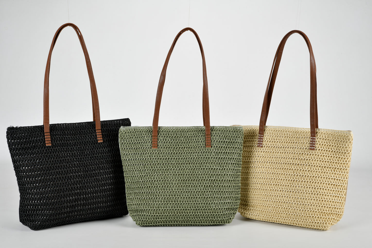 Straw Beach Bag - Choice of Colours