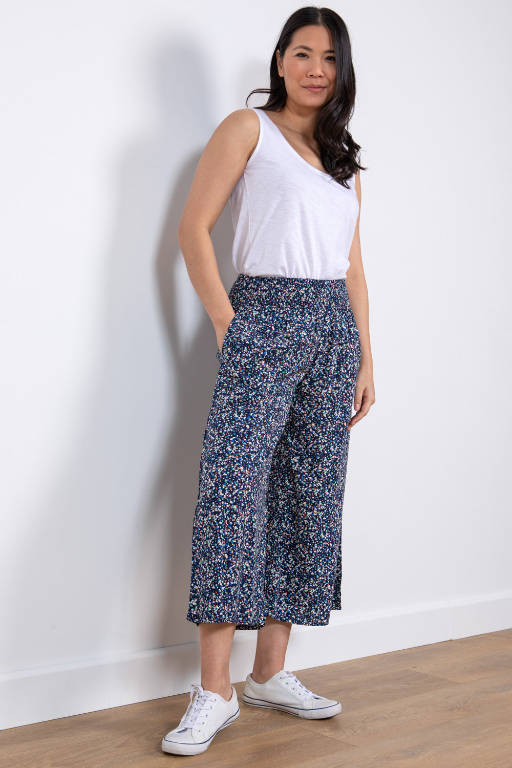 Lily & Me Evie Culottes Terrazzo - Navy