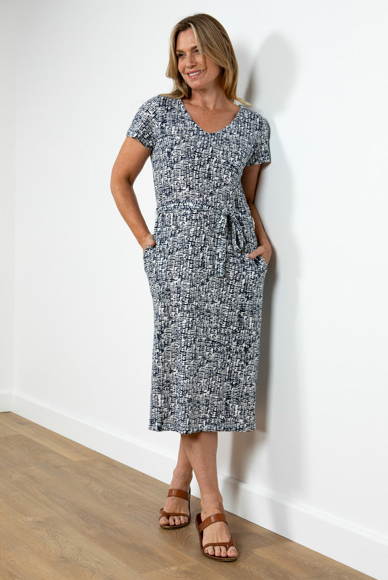 Lily & Me Weekend Dress Dapple - Navy