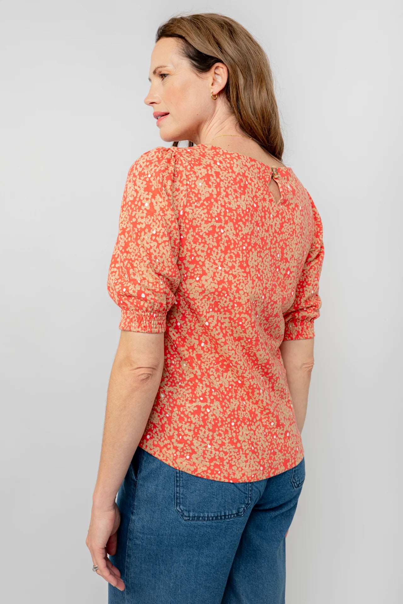Lily & Me Meadow Cerise Top Stipple - Cerise