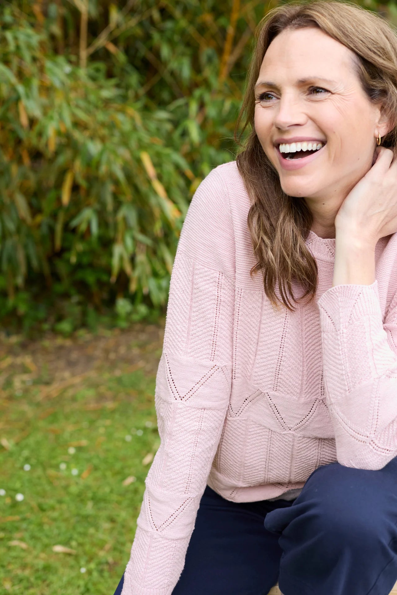 Lily & Me Rosie Cotton Jumper - Soft Pink