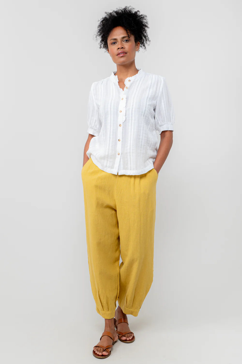 Lily & Me Ceris Textured Blouse - White