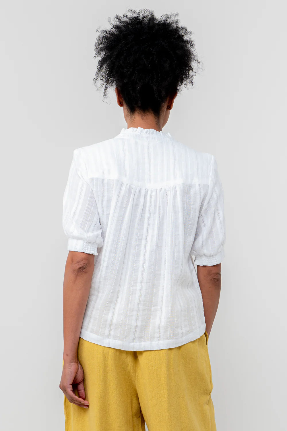 Lily & Me Ceris Textured Blouse - White