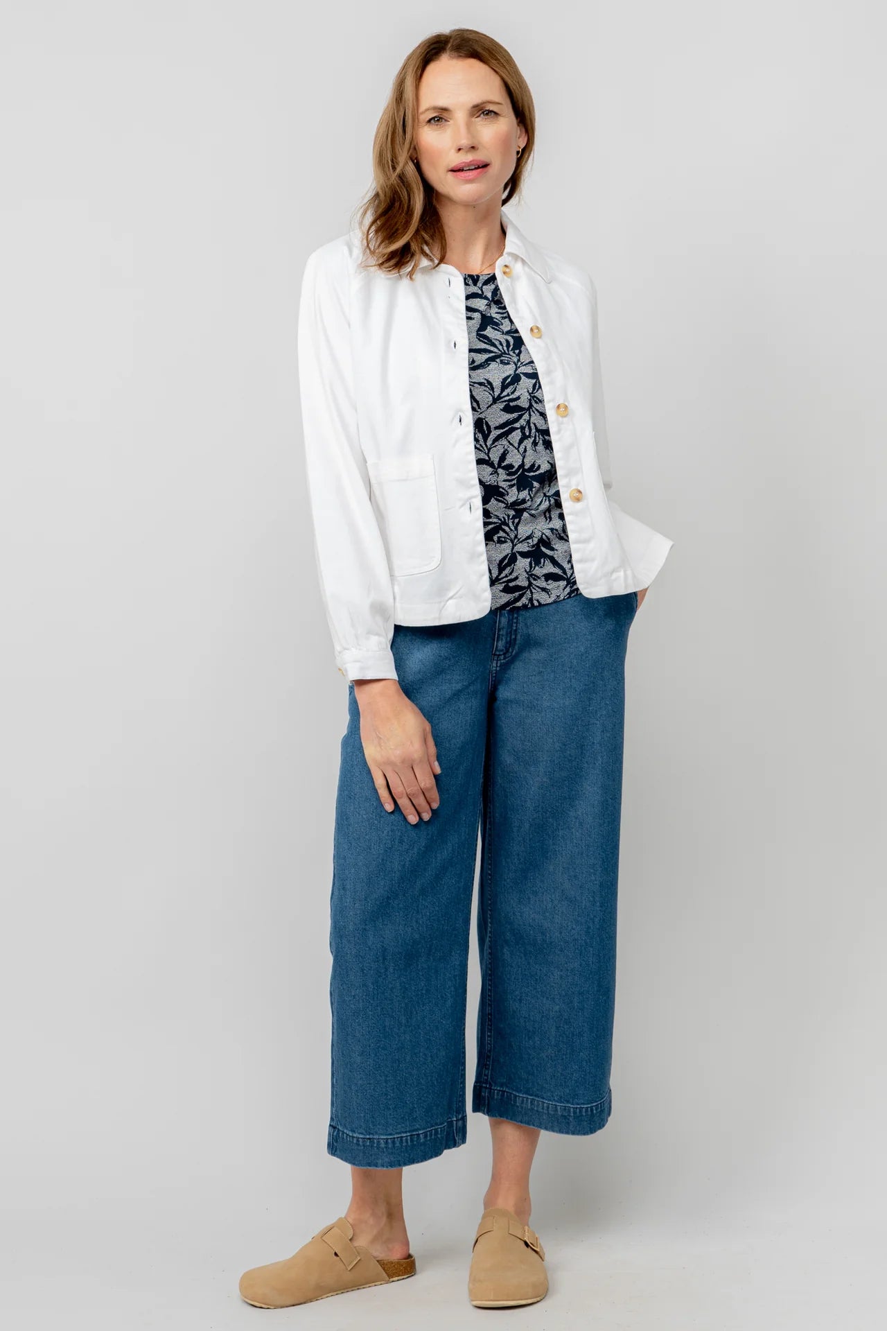 Lily & Me Kynance Jacket Twill - White