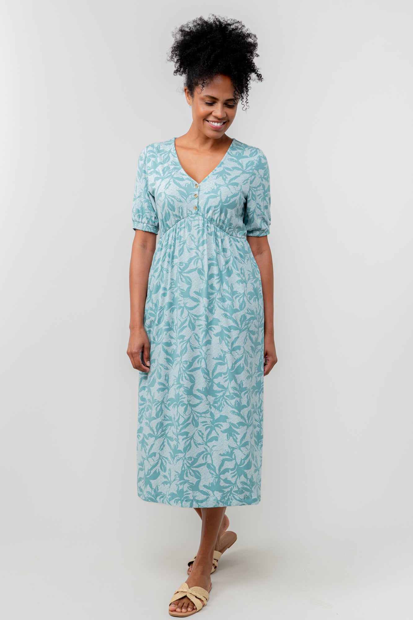 Lily & Me Lillian Dress Fauna - Ocean