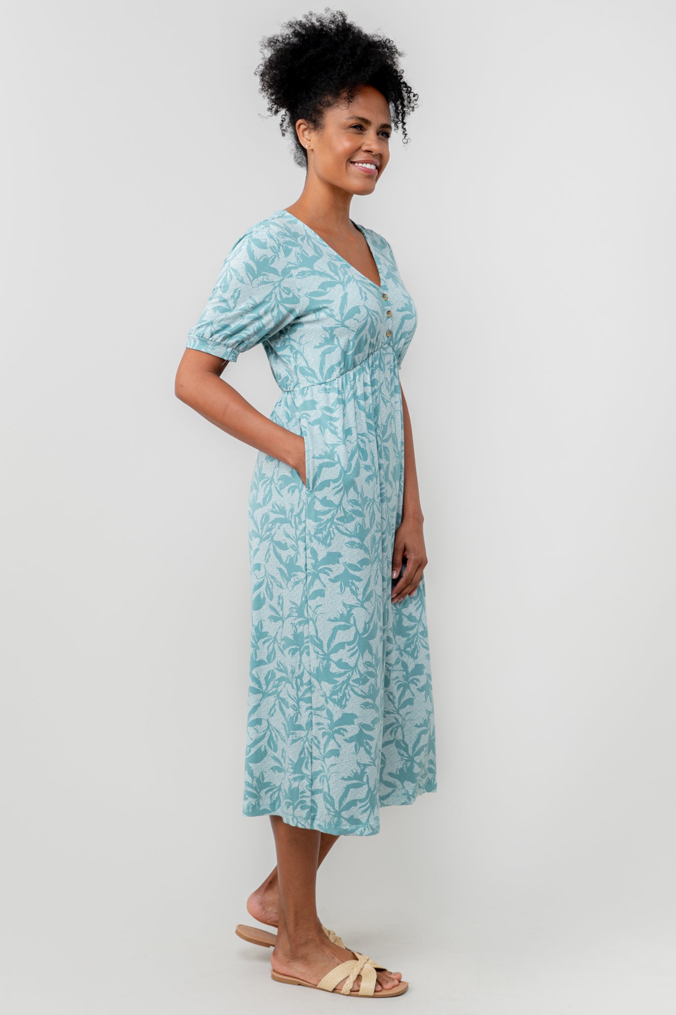 Lily & Me Lillian Dress Fauna - Ocean
