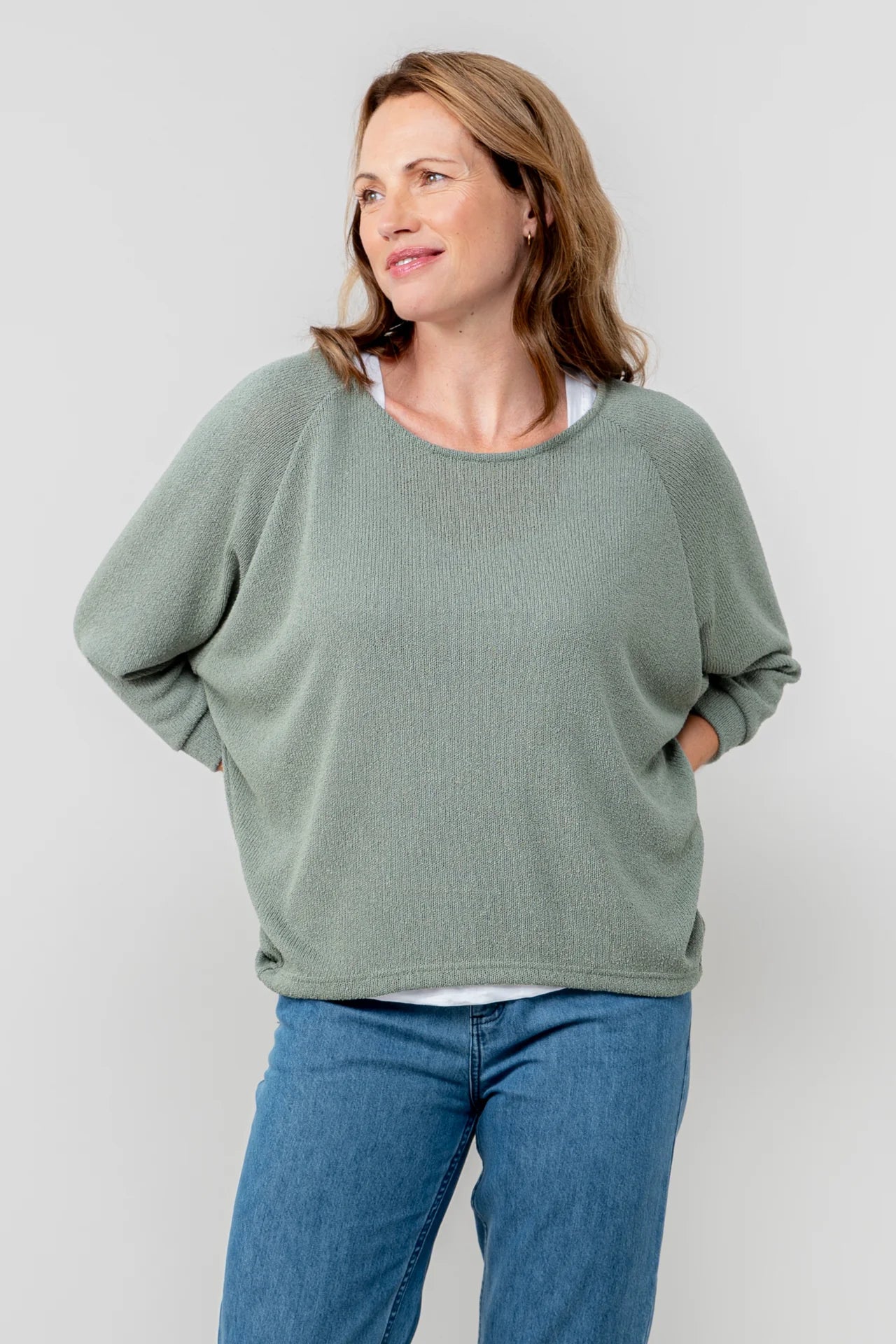 Lily & Me Laburnum Top Plain - Sage