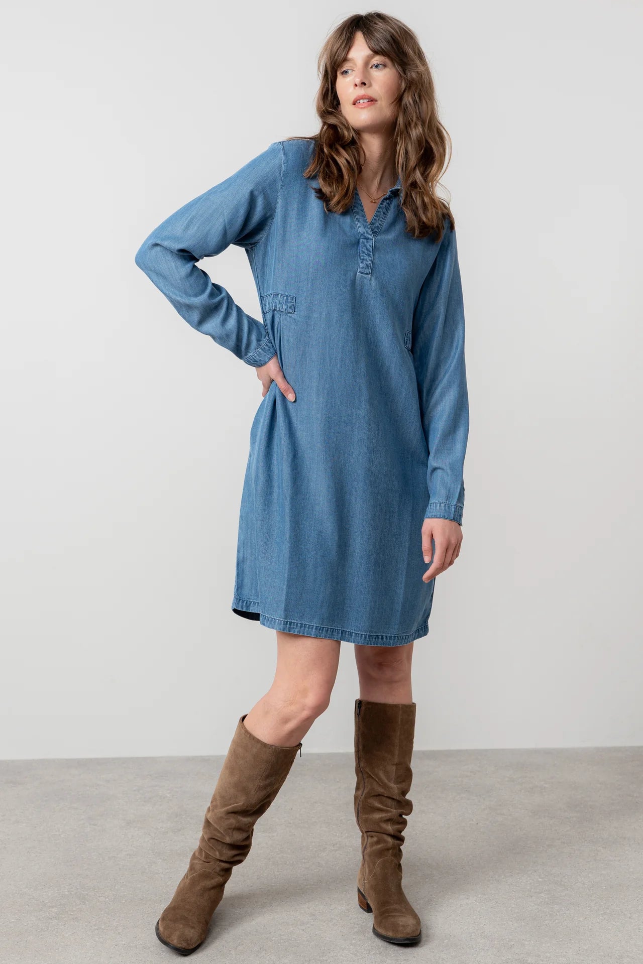Lily & Me Emma Dress - Denim Blue