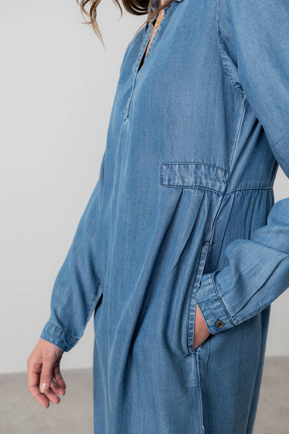 Lily & Me Emma Dress - Denim Blue
