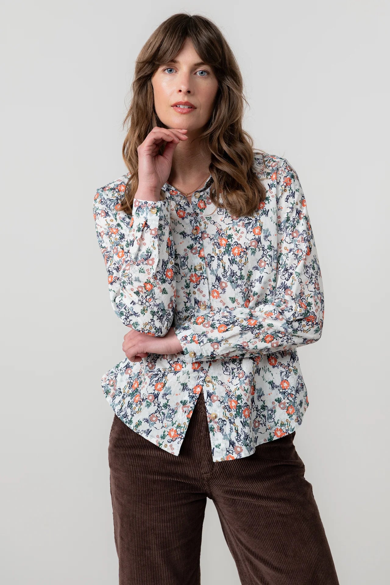 Lily & Me Patsy Shirt Ditsy - Ecru